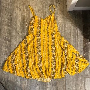 Yellow and floral sundress